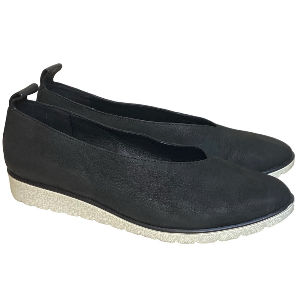 Eileen Fisher Humor Nubuck Wedges Ballet Flats Women’s Size 6